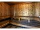 Relaxing sauna with wooden interior and benches at 1621 Watermark Ne Cir # 1621, St Petersburg, FL 33702