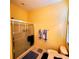 Bathroom with shower/tub combo and a scale at 20841 Eustis Rd, Land O Lakes, FL 34637