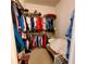 Large walk-in closet with double hanging rods at 20841 Eustis Rd, Land O Lakes, FL 34637