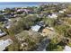 Aerial view showing a house's desirable location near the water at 3613 S Gardenia Ave, Tampa, FL 33629