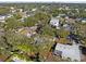 Aerial view showcasing the home and surrounding neighborhood at 3613 S Gardenia Ave, Tampa, FL 33629