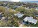 Aerial view of a single-Gathering home near the water at 3613 S Gardenia Ave, Tampa, FL 33629
