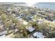 Aerial view of a single-Gathering home near the waterfront at 3613 S Gardenia Ave, Tampa, FL 33629