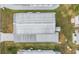 Aerial view of a manufactured home's metal roof at 36901 Kimela Ave, Zephyrhills, FL 33542