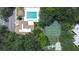 Community pool, tennis courts, and clubhouse at 11847 Skylake Pl # D, Tampa, FL 33617