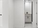 Simple bathroom with vanity, toilet and marble floor at 177 Dowling Ne Ave, Port Charlotte, FL 33952