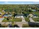 Aerial view of three houses on a tree-lined street at 18434 Goodman Cir, Port Charlotte, FL 33948