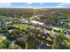 Aerial view of waterfront homes and properties at 18434 Goodman Cir, Port Charlotte, FL 33948