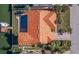 Top-down view of the property, highlighting the layout at 207 8Th E St, Tierra Verde, FL 33715