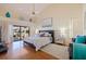 Spacious main bedroom with water views and private balcony at 207 8Th E St, Tierra Verde, FL 33715