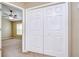 Double door closet with built in shelving at 2131 Golden Oak Ln, Valrico, FL 33594