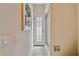 Bathroom with shower, toilet and door to private exterior access at 3314 W Barcelona St, Tampa, FL 33629