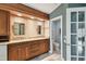 Bathroom boasts double sinks, granite counters, and stylish cabinets at 3314 W Barcelona St, Tampa, FL 33629