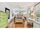 Charming bedroom with hardwood floors and a built-in desk at 3314 W Barcelona St, Tampa, FL 33629