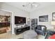 Gathering room with comfortable seating and large TV at 3314 W Barcelona St, Tampa, FL 33629