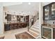 Modern kitchen boasts granite counters, stainless steel appliances, and wine cooler at 3314 W Barcelona St, Tampa, FL 33629