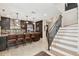Eat-in kitchen features granite counters, stainless steel appliances, and an island with seating at 3314 W Barcelona St, Tampa, FL 33629