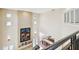 View of open floorplan with staircase, dining area, and high ceilings at 3314 W Barcelona St, Tampa, FL 33629