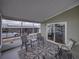 Spacious screened porch overlooking backyard at 35921 Hermoso Ln, Zephyrhills, FL 33541