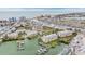 Aerial view showing waterfront property and community at 425 150Th Ave # 2401, Madeira Beach, FL 33708