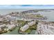 Wide aerial view of waterfront community and marina at 425 150Th Ave # 2401, Madeira Beach, FL 33708