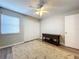 Bright bedroom with double closet and ceiling fan at 4507 S Oak Dr # P71, Tampa, FL 33611