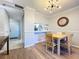 Simple dining area with four-chair table set near kitchen at 4507 S Oak Dr # P71, Tampa, FL 33611
