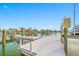 Private dock perfect for your boat at 65 Dolphin Dr, Treasure Island, FL 33706
