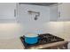 Modern kitchen with stainless steel appliances and pot filler faucet at 11910 Climbing Fern Ave, Riverview, FL 33579