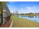 Beautiful waterfront view and backyard at 11910 Climbing Fern Ave, Riverview, FL 33579