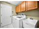 Laundry room with washer, dryer, and utility sink at 1215 Dustan Pl, Trinity, FL 34655