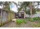 Outdoor storage shed in the backyard at 12430 81St Pl, Seminole, FL 33772