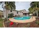 Lovely kidney-shaped pool in backyard oasis at 12430 81St Pl, Seminole, FL 33772