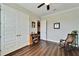 Spacious bedroom with hardwood floors and ample closet space at 1308 Alhambra Dr, Apollo Beach, FL 33572
