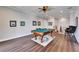 Game room with pool table and hardwood floors at 1308 Alhambra Dr, Apollo Beach, FL 33572