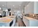 Modern kitchen with stainless steel appliances and granite countertops at 1308 Alhambra Dr, Apollo Beach, FL 33572