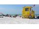 Relaxing beach scene with lifeguard and ocean view at 1709 Marilyn Ave, Bradenton, FL 34207