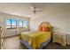 Bedroom with water views and a nightstand at 1812 Mariner Dr # 137, Tarpon Springs, FL 34689