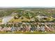 Aerial view of community, showing homes and green spaces at 20716 Amanda Oak Ct, Land O Lakes, FL 34638