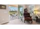 Relaxing living room with view of the backyard patio at 20716 Amanda Oak Ct, Land O Lakes, FL 34638