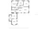 Floor plan showing a 2 bed, 1 bath home with a kitchen and living room at 5711 S Coolidge Ave, Tampa, FL 33616