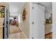 Kitchen with access to pantry and view into living room at 5711 S Coolidge Ave, Tampa, FL 33616