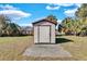 Large storage shed in backyard, great for extra storage at 5711 S Coolidge Ave, Tampa, FL 33616