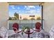 Private balcony with patio furniture and city view at 835 7Th N Ave, St Petersburg, FL 33701