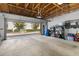 Spacious garage with overhead storage and room for bikes at 835 7Th N Ave, St Petersburg, FL 33701