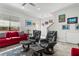 Bright living room with hardwood floors and comfortable seating at 835 7Th N Ave, St Petersburg, FL 33701