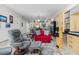 Open concept living area with a view into the kitchen at 835 7Th N Ave, St Petersburg, FL 33701