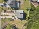 Top-down view of home, showcasing its location and yard at 1614 Sea Breeze Dr, Tarpon Springs, FL 34689