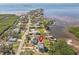 Aerial view of the property near the waterfront at 1614 Sea Breeze Dr, Tarpon Springs, FL 34689