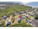 Aerial view showing home's waterfront location at 1614 Sea Breeze Dr, Tarpon Springs, FL 34689